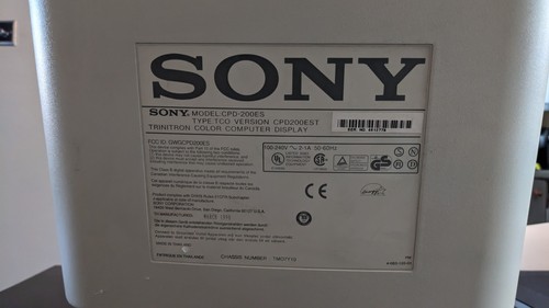 Sony trinitron multi - trinitron, scan