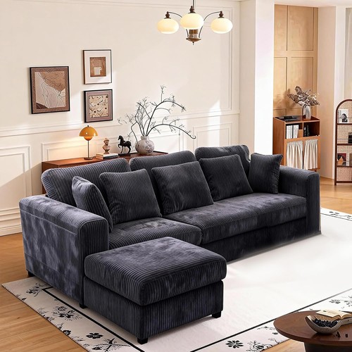 Shaped corner sofa with - l-shaped,