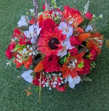 Hanging Basket With Artificial