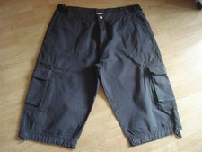 URBAN SPIRIT BLACK BUTTON/ZIP FLY COTTON CARGO POCKETS UK 38