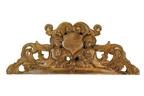 Antique french chalk putti - antique,
