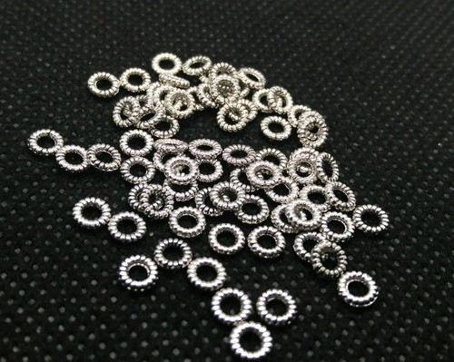 Gauge silver braided - silver, closed