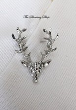 BEAUTIFUL SILVER STAG STOCK PIN