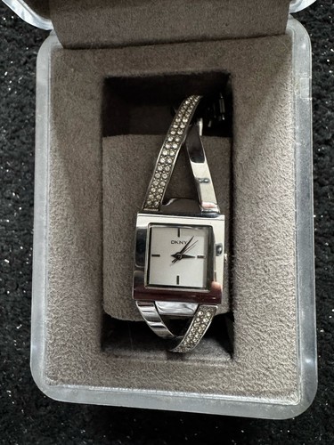 Silver cross over dkny watch - silver,