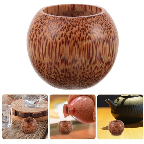 Natural coconut wood cup - coconut,