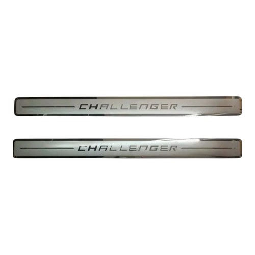 Chrome door sill protectors - door,