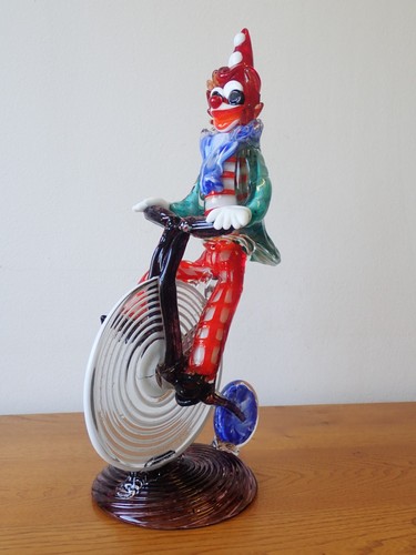 Vintage murano glass clown - vintage,