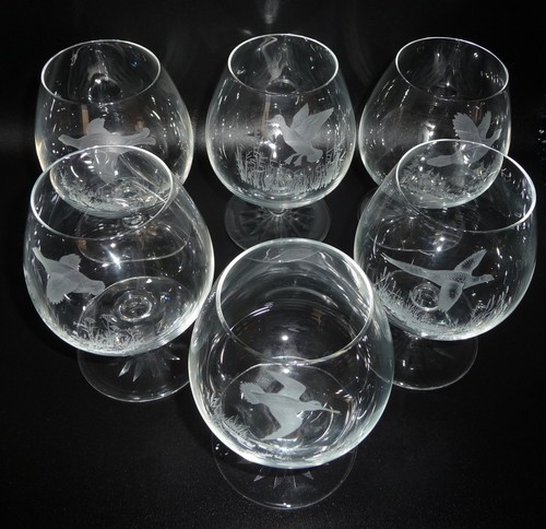 Set vintage etched - of,