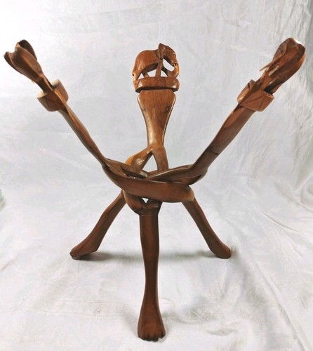 Vintage hand carved wooden - hand,