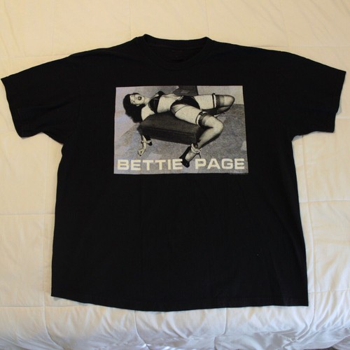 Vtg bettie page black cotton - vtg,