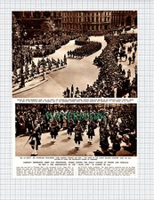 (X138) 1st Argyll And Sutherland Highlanders Procession London - 1949 Clip