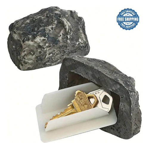 Door key rock hide keep - key,