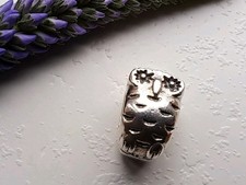 Retired Authentic PANDORA Owl Charm in Sterling Silver 925
