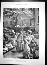 Antique Print Convalescent