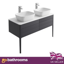 Signite Ash Grey Double Vanity