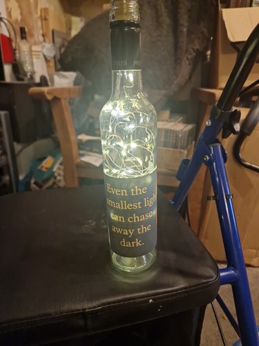 Handmade craft bottle light - craft,