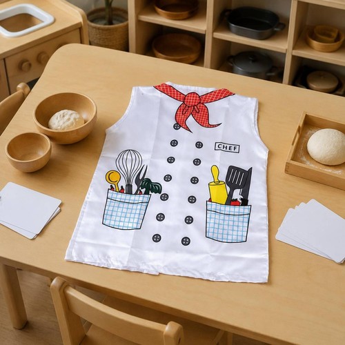 Kids chef costume sleeveless - chef,