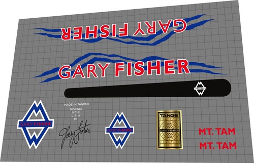 1991 gary fisher tam decal - gary,