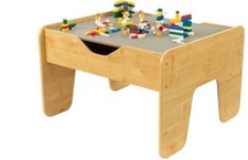 Kids Multi Activity Table Children Wooden Building Block Table with Storage