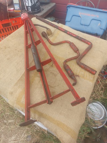 Vintage car jack wheel - car,