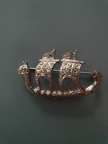 Silver plated vintage viking - silver,