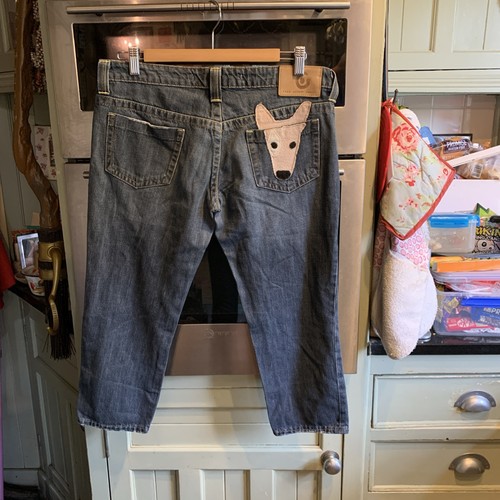 Fake london cropped jeans - cropped, size