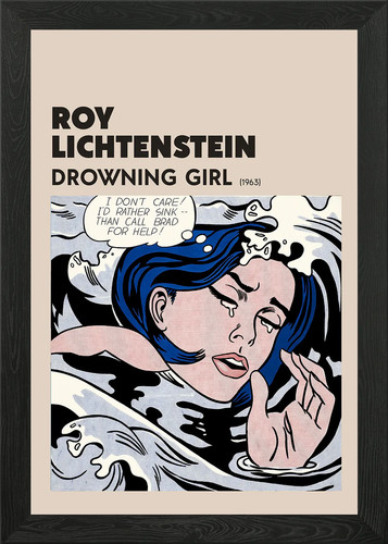 Roy lichtenstein drowning - lichtenstein, girl
