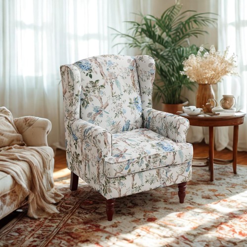 Modern wingback accent chair - accent,