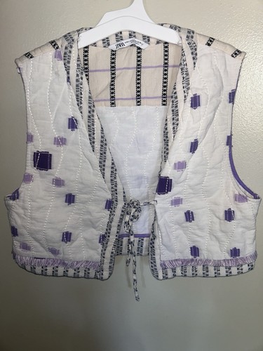 Zara quilted vest patchwork - quilted,