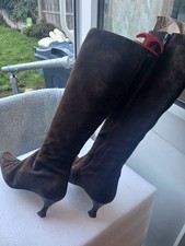 HOBBS BROWN  LEATHER KNEE HIGH