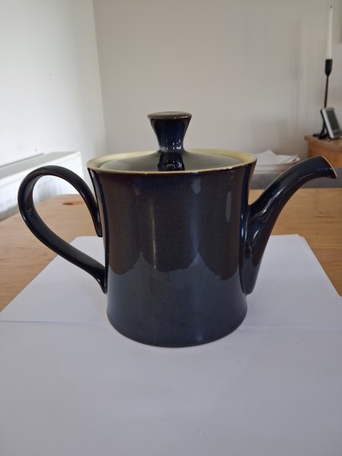 Denby pottery drama - drama, blue