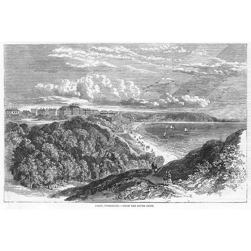 Filey view from south - view,