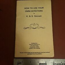 Dowsing Guide Booklet How to use Omni Detectors Pendulum Rods 1971 41 pages
