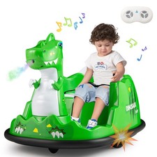 Dinosaur Electric Bumper Cars 12V Bumper Car-Green