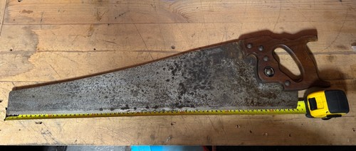 Vintage hand saw - hand, disston