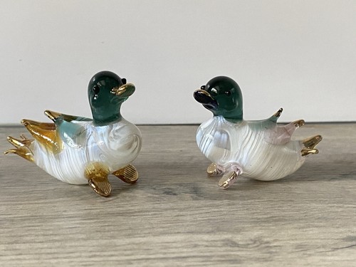 Hand blown glass - hand-blown, duck
