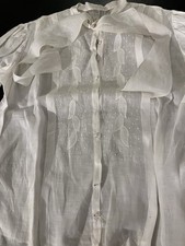 Antique Sheer White Cotton Top