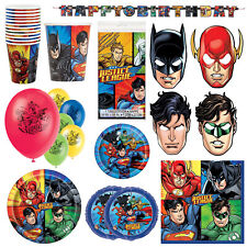 Justice League Party Supplies Balloons, Tableware, Napkins Masks for Decorations