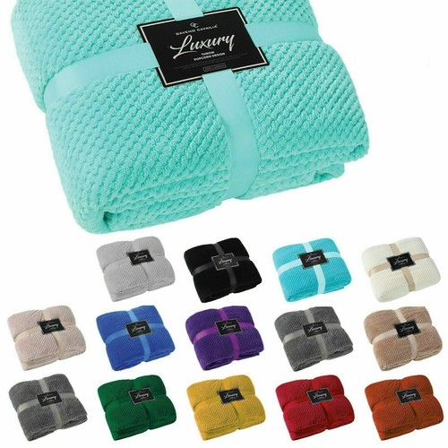 Popcorn waffle blanket - , fleece