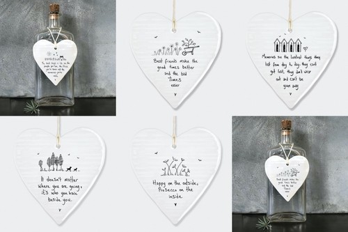 East india porcelain heart - india,