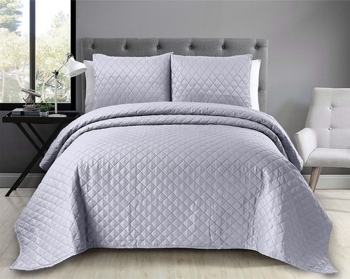 3piece quilted bed throw - 3piece,