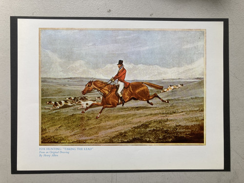 Vintage hunting print fox - vintage,