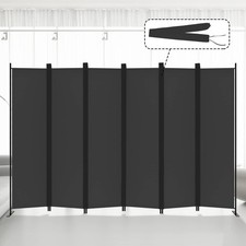 Kokorona 6 Panel Room Divider 6FT Tall Folding Privacy Screen Wall RRP £80