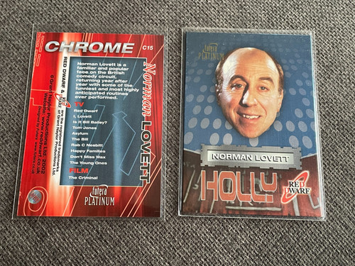 Red dwarf trading cards - red,