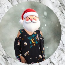 Floral pattern cold shoulder