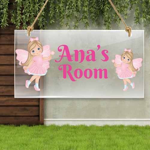 Personalised sign girls fairy - personalised,