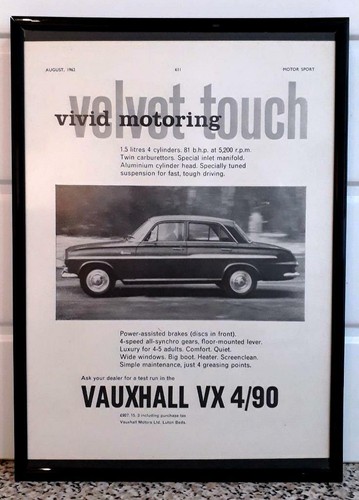 Framed original classic car - framed,