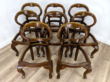 DINING CHAIR FRAMES 8 Malaysian Hardwood 2 Carvers 6 Side Chairs FREE DELIVERY
