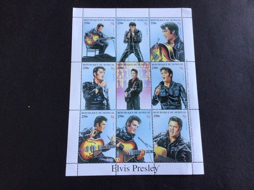 Elvis presley senegal stamps - elvis,