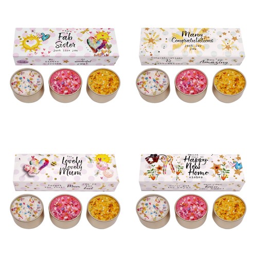 Pack glitter scented candles - pack,